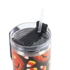 Halloween series insulated cups, American skull stainless steel insulated cups, portable hand-held straw insulated cups details Picture